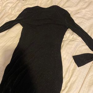Black Sparkly Mini Dress
